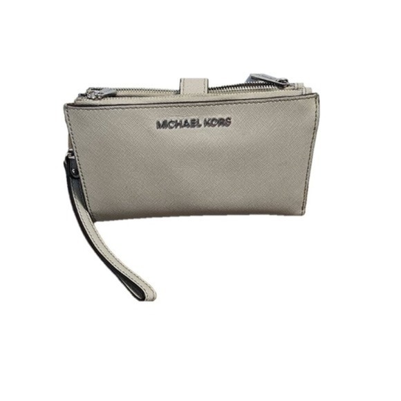 Michael Michael Kors Ash Gray Jet Set Travel‎ Wristlet - Picture 2 of 7